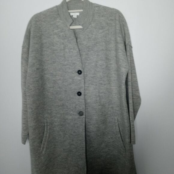 J. Jill merino woll button down cardigan size medium - Picture 7 of 8